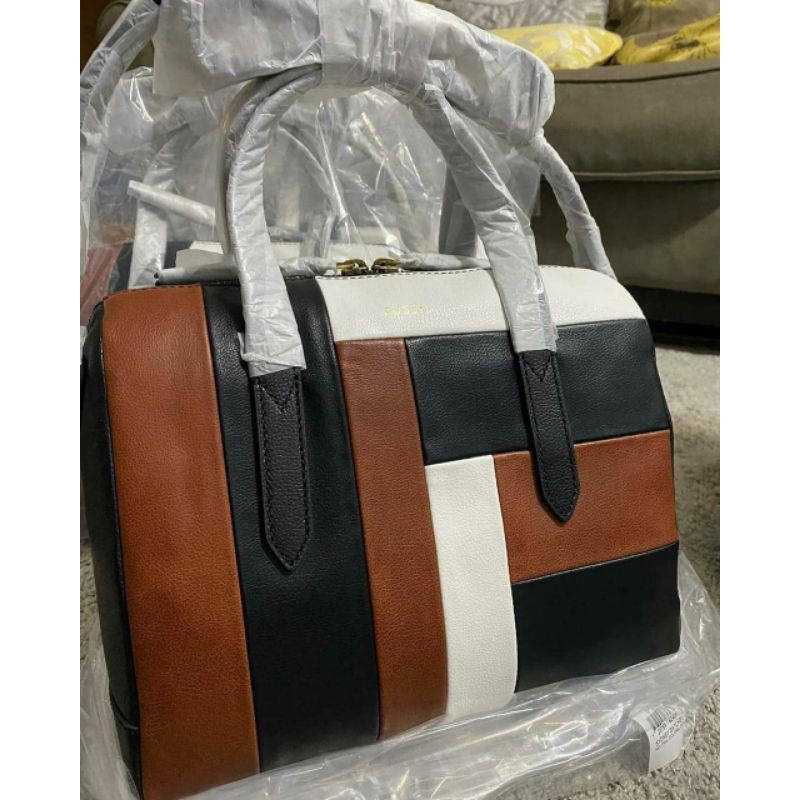 TAS FOSSIL SIDNEY SATCHEL PATCHWORK