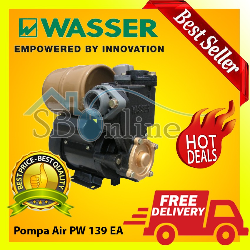 Pompa Air Sumur Dangkal Otomatis - Shallow Well Pumps Wasser PW-139 EA Harga Pabrik