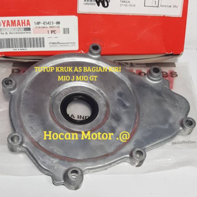 Tutup kruk as bagian kiri mio j.mio gt 54P-E5423-00 asli YGP
