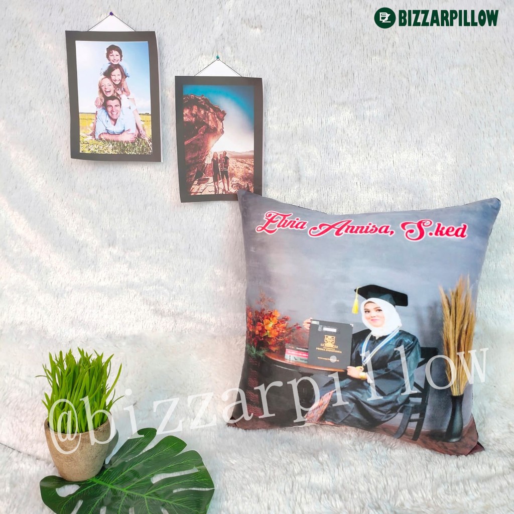 Bizzarpillow Bantal Foto Custom Fullprint 40x40 cm BZ021