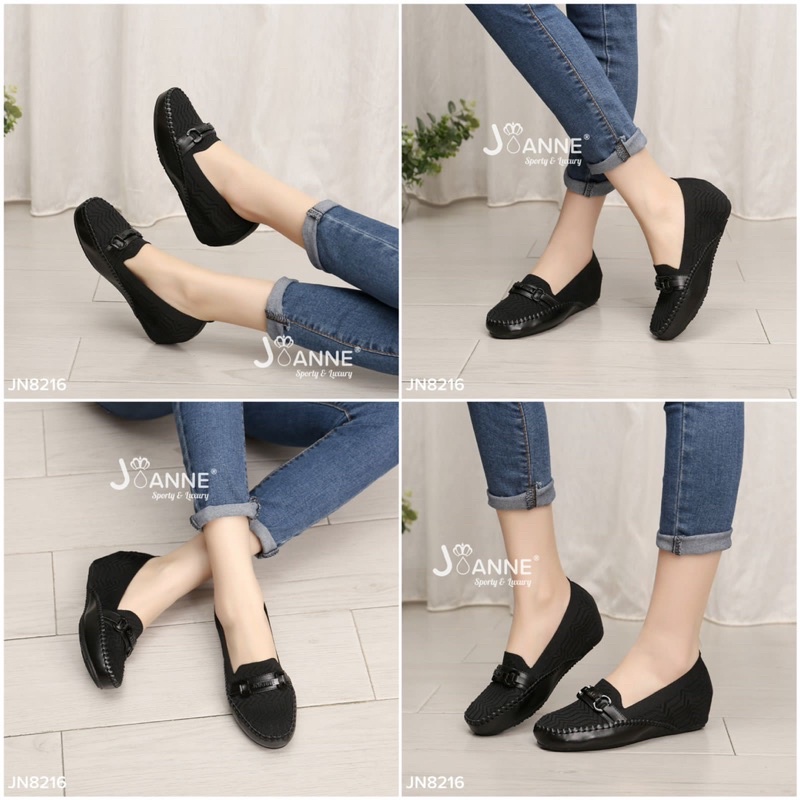 JOANNE Sepatu Wedges Shoes Wanita JN8216 [ORIGINAL BRAND]