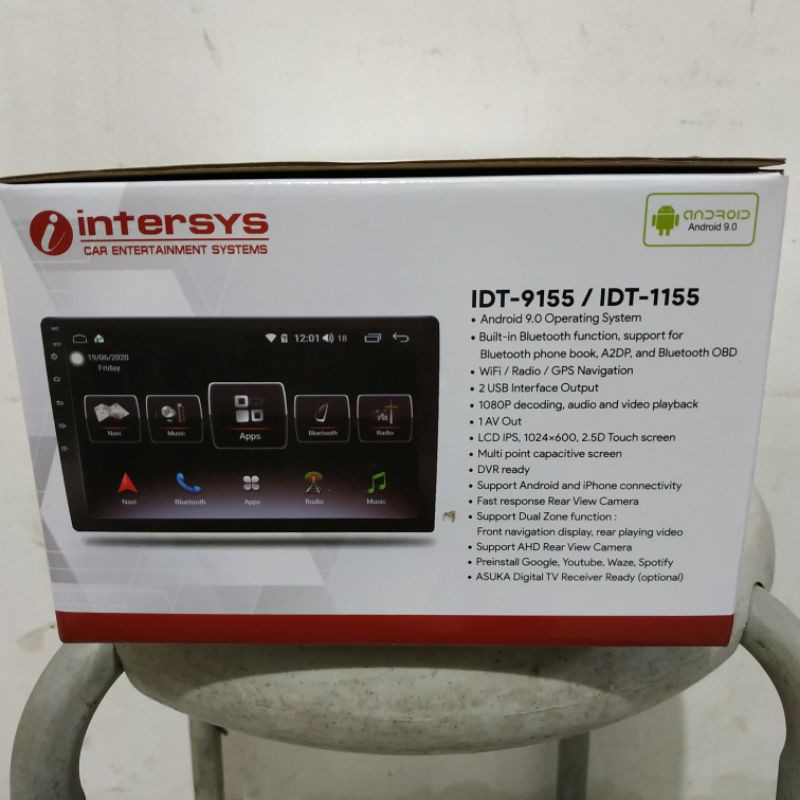 Head unit android intersys idt1155 - tv android idt1155 - head unit intersys 10 inch