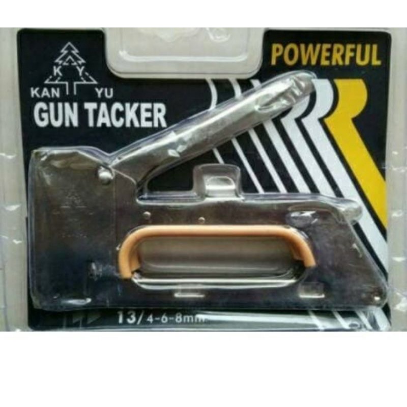 staples tembak jok motor 3 in 1 steples tembak kayu karpet banner Stapler gun tacker