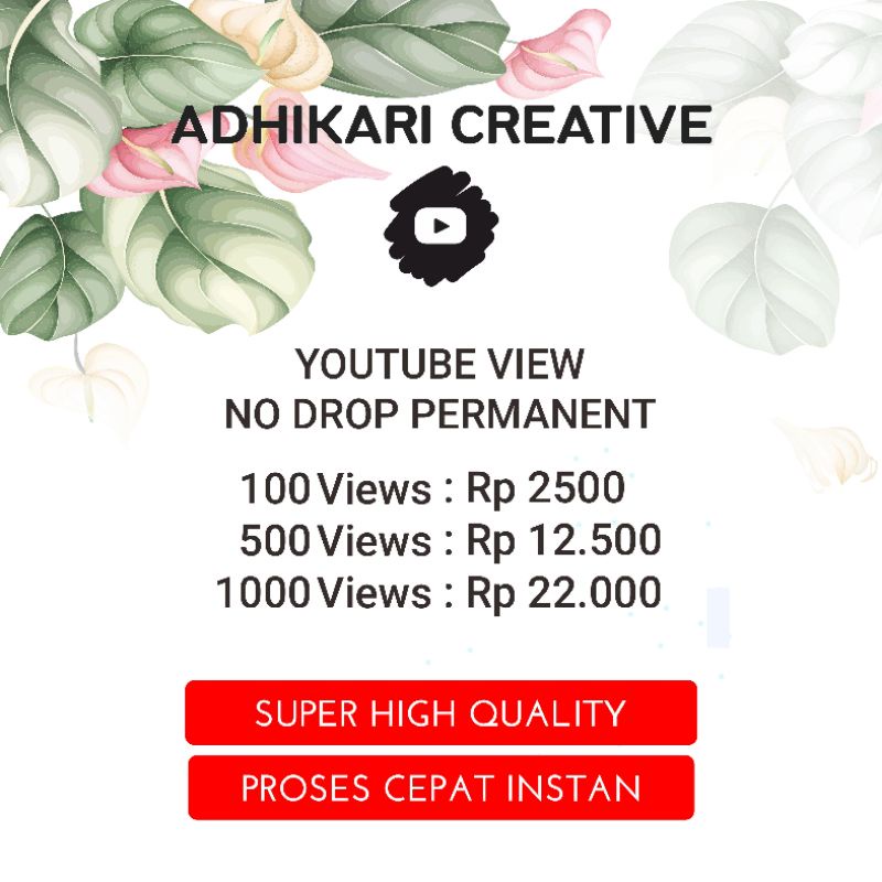 YouTube View No Drop Permanent