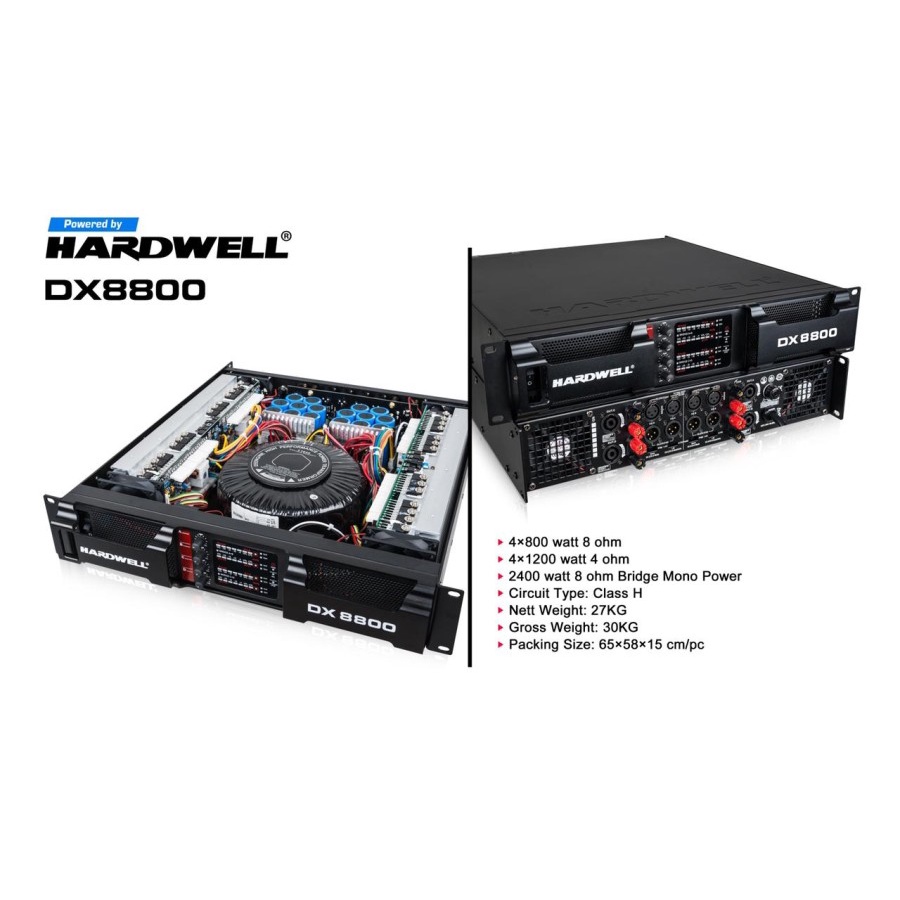 Power Amplifier Hardwell DX8800 DX 8800 DX-8800