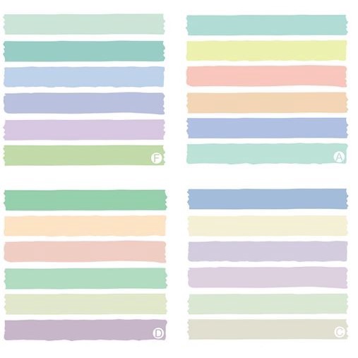 Colorful Morandi Line Sticky Notes (50 sheet)