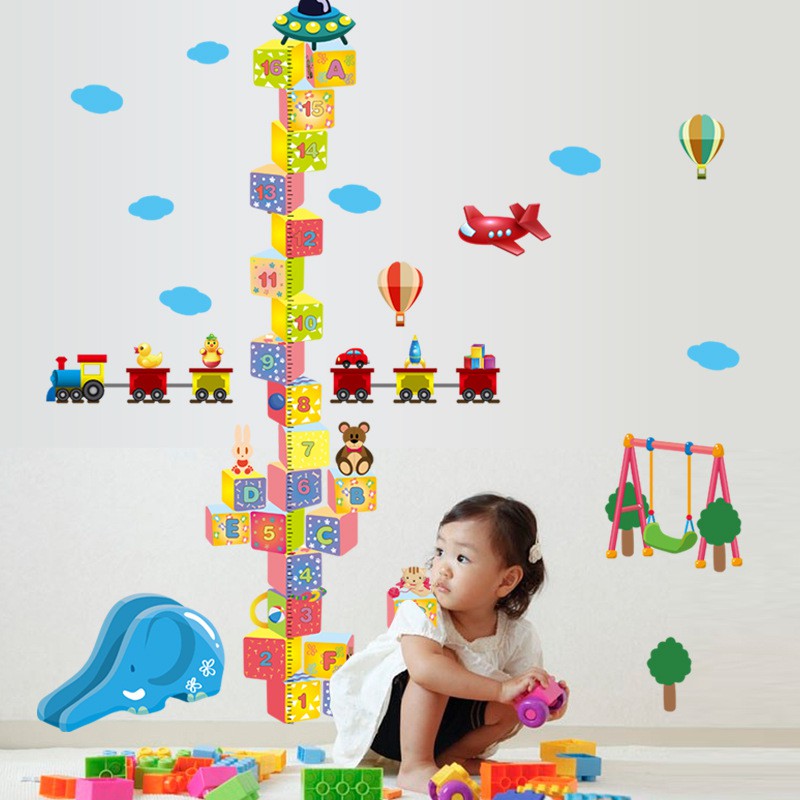 (TXXL) RELIZA WALL STICKER PENGUKUR TINGGI BADAN ANAK ANGKA GROW UP SK2002 STIKER DINDING