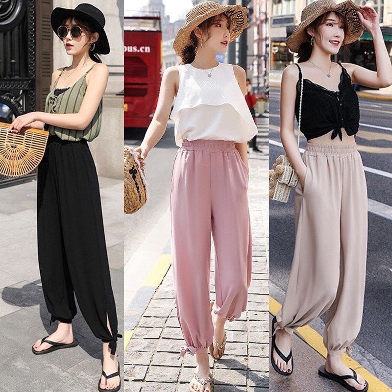 CUCI GUDANG!! BECCA PANTS JASMINE PANTS MOSSCREPE  PUSATGROSIR_SOLO/ CELANA SANTAI MOSSCREPE