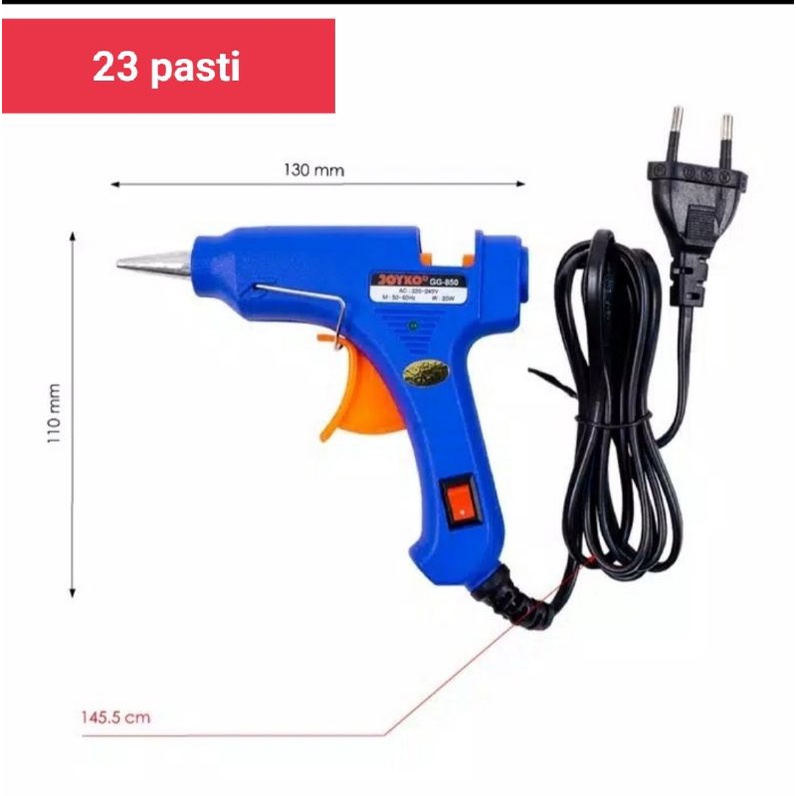 

hot glu gun /lem tembakan kecil joyko on off