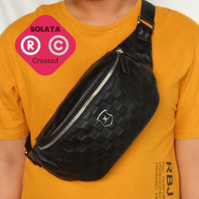 Tas Pria Waistbag Sling Bag Import Slempang Selempang B5V9 Lv Louis Vuitton