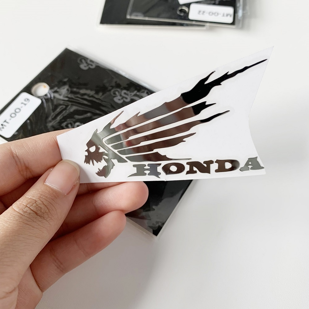 1pc Stiker Emblem / Badge Metal Untuk Helm Motor / Laptop / Handphone