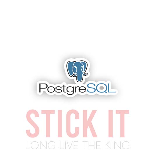 

Stiker sablon setrika DTF kaos baju sticker vinyl postgresql programmer 79