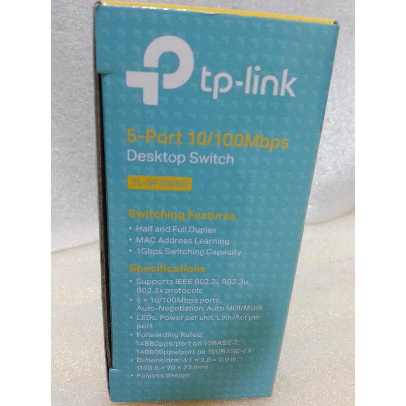 TP-LINK  SWITCH 5-PORT 10-100Mbps TL-SF1005D