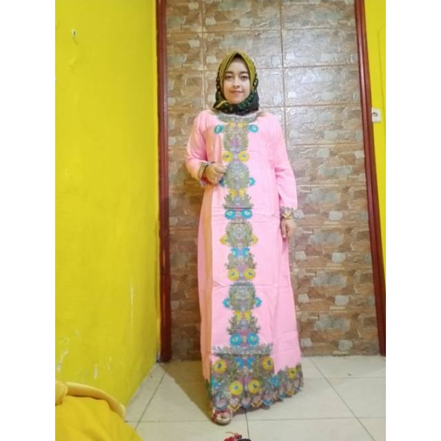 Gamis tafeta bordir
