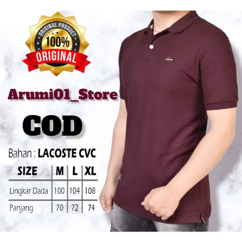KAOS POLO  PRIA POLOS LENGAN PENDEK ORIGINAL  | LEVIN PREMIUM
