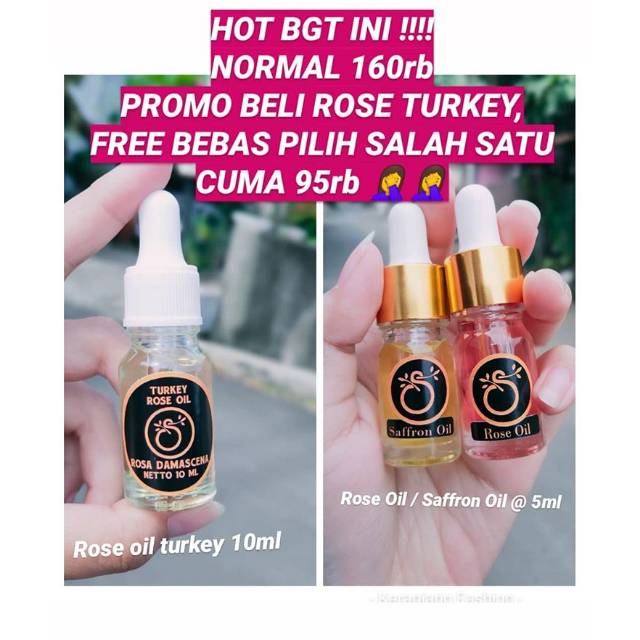 PROMO BUY 1 GET 1ROSE OIL TURKEY