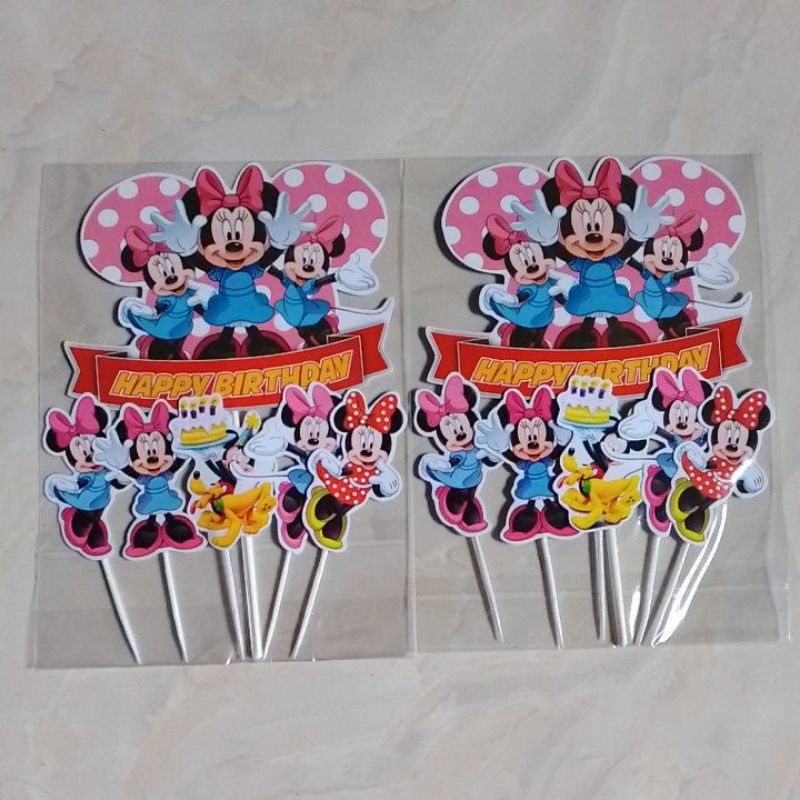 Topper ulang tahun/hiasan kue tart MINI MOUSE