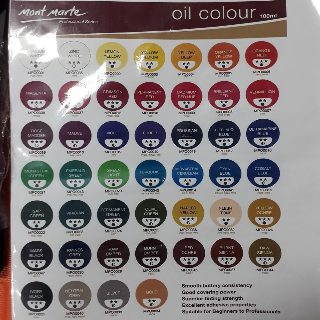 

Oil Colour 100ml Monte Marte Professional Series
