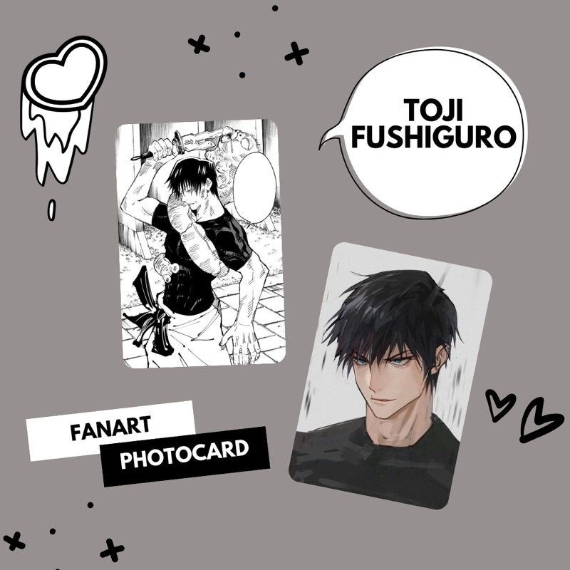 Photocard Toji fushiguro Jujutsu Kaisen