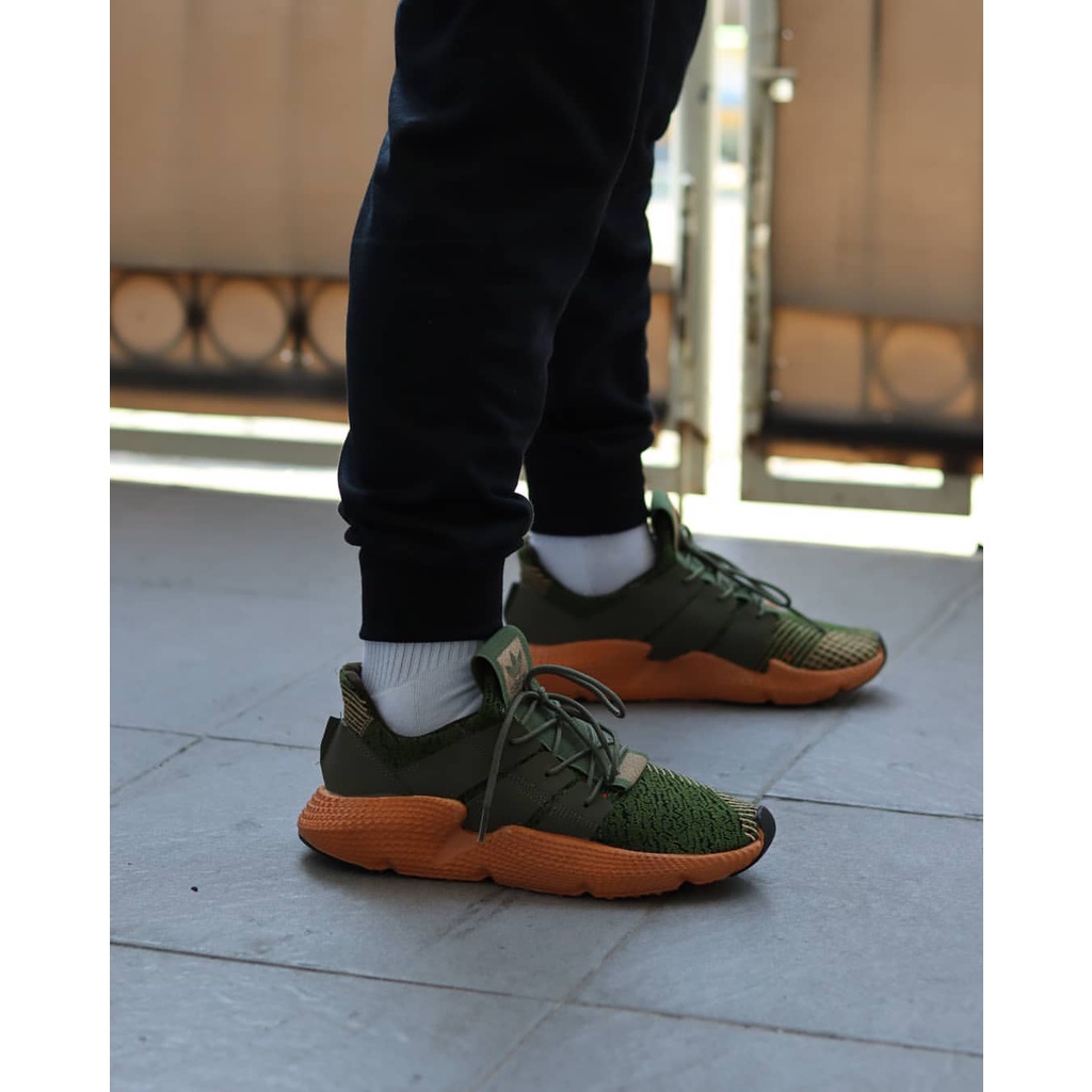 Sepatu adidas Prophere Hijau Army Coklat Brown Sneakers Running Olahraga Pria Wanita Import Kado