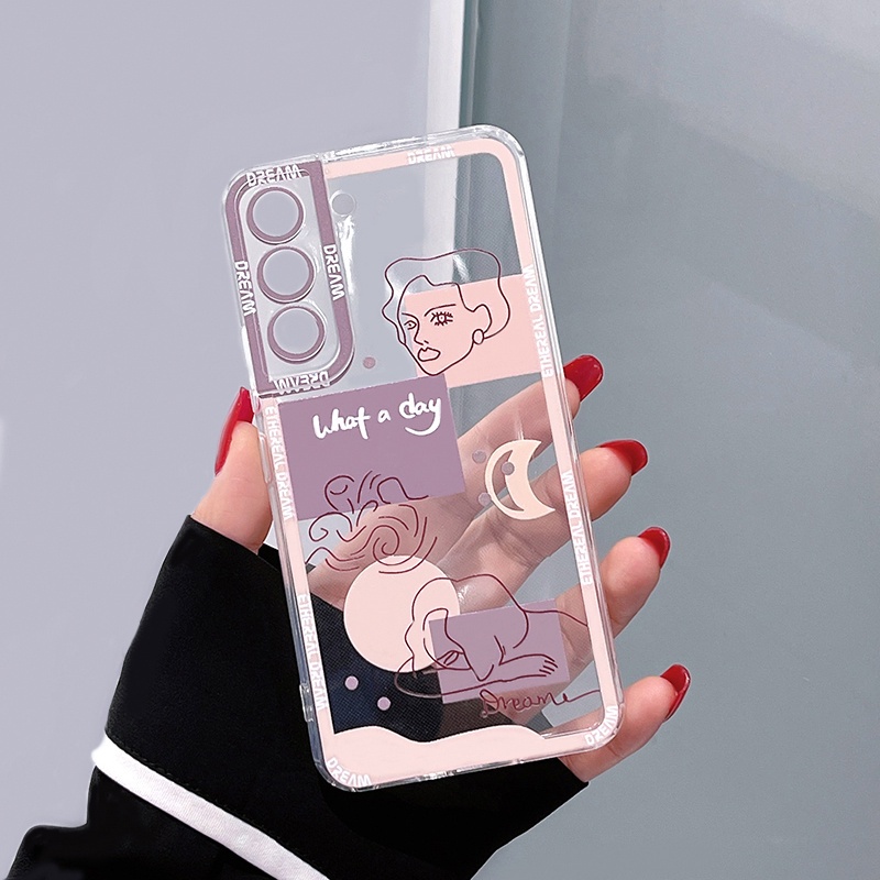 Soft Case Silikon Desain Abstrak Untuk OPPO A16 A15 A55 A95 A16K A16e A74 A54 A12 A7 A3S A5S A52 A92 A53 A94 A96 A31 F9 A1K A37 Reno 7z 6f