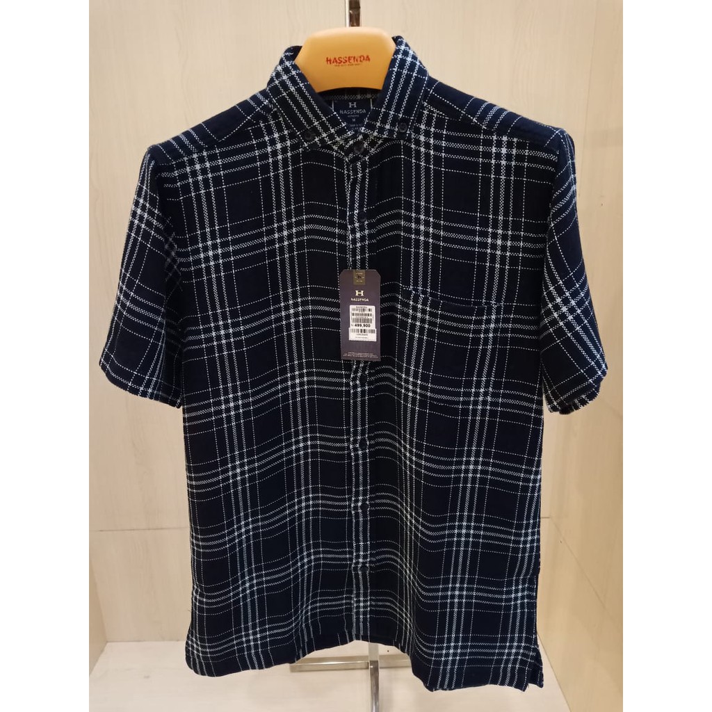 KEMEJA MAN HASSENDA / KEMEJA PRIA TRENDY / KEMEJA KOTAK