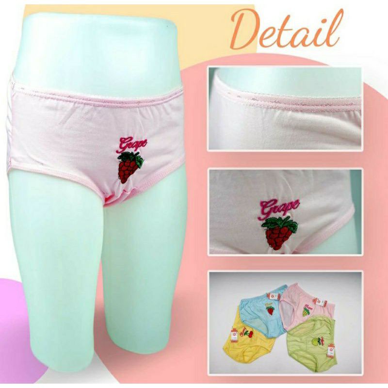 Cd Celana Dalam Buah Segar Anak Perempuan Cangcut Anak Cewek Fruit Fresh