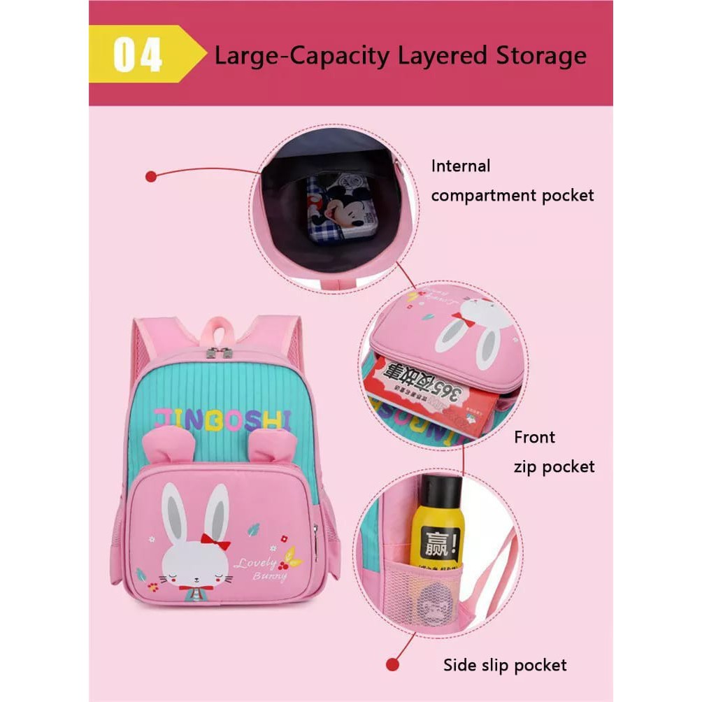 ARMELIA SHOP - TAS RANSEL ANAK JINBOSHI TAS SEKOLAH LAKI LAKI PG PAUD TK SD BAHAN KANVAS ANAK WANITA