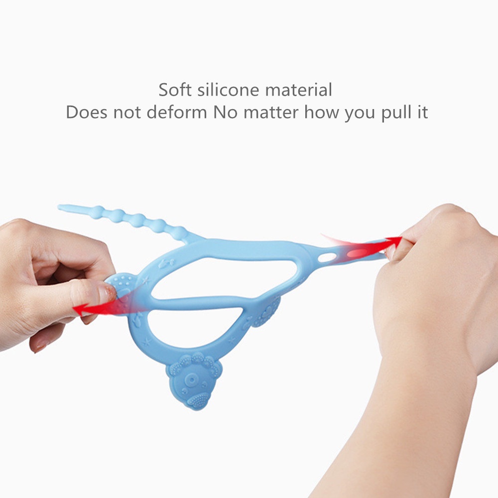 Gigitan bayi teether Bentuk Gelang mainan teether bayi silikon