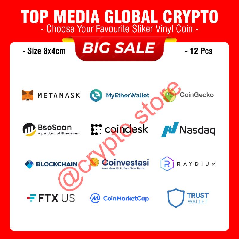 Stiker Vinyl Top Media Global Crypto