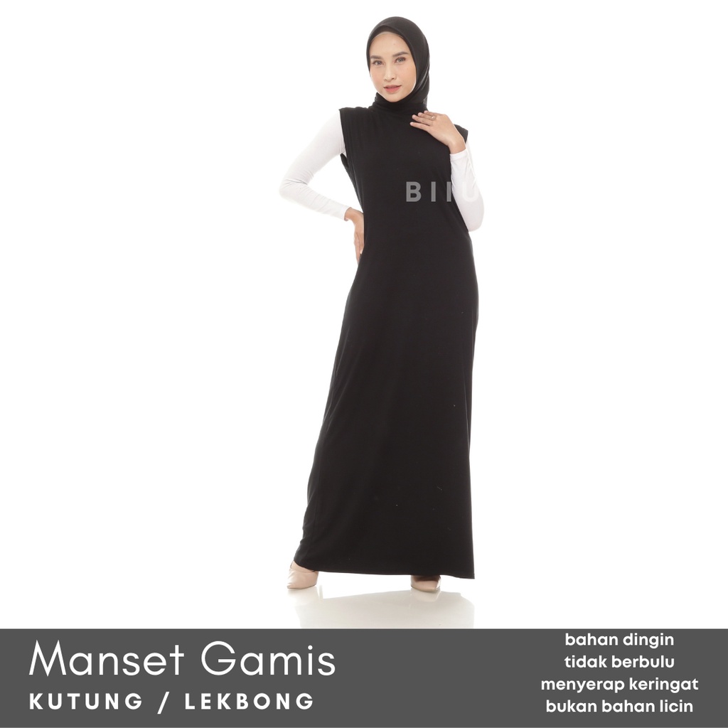 Biiu Manset Gamis Inner Dress Kutung | Manset Kaos Lekbong