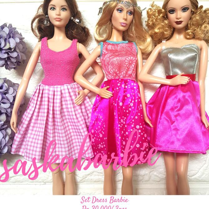 029 / Baju Barbie ( 3Dress ) / Barbie Doll / Boneka / Original Mattel