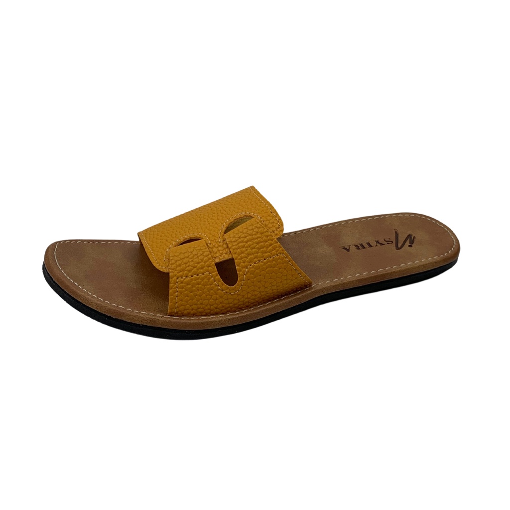 Insyira - Sandal Wanita Vera / Sandal Slop Wanita Non Slip Alas Coklat