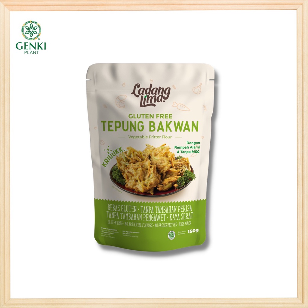 

Ladang Lima Tepung Bakwan Bebas Gluten - 200 g