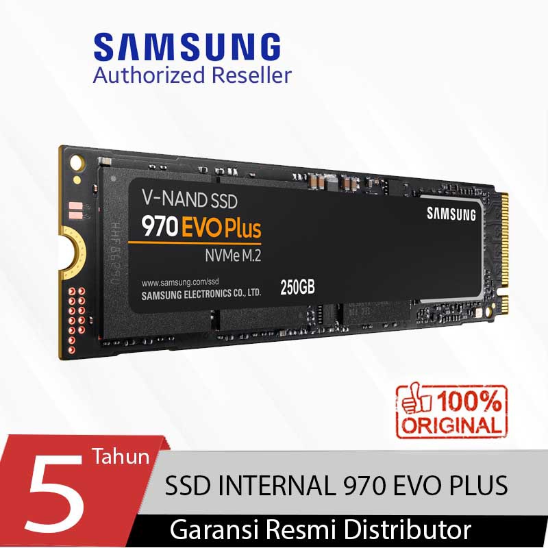 Samsung SSD 970 EVO PLUS NVMe 250GB / 500GB / 1TB / 2TB PCIe 2280 3500 MB/s Internal SSD M2 NVMe - Garansi Resmi 5 thn