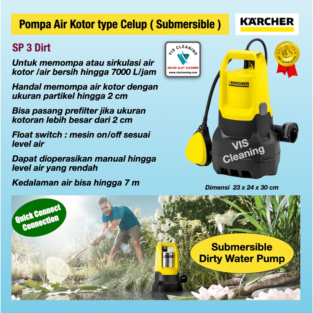 Pompa Air Kotor type Celup Karcher SP 3 Dirt (Submersible Pump)