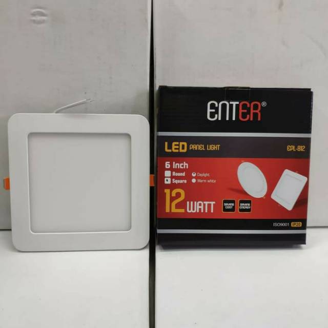 Downlight led panel 12w ib segi putih downlight 6 inch 12 watt