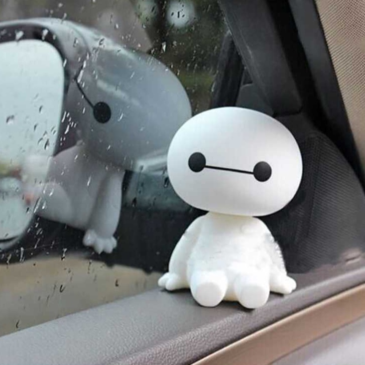 Aksesoris Hiasan Dashboard Mobil Boneka Goyang Baymax Shaking Head