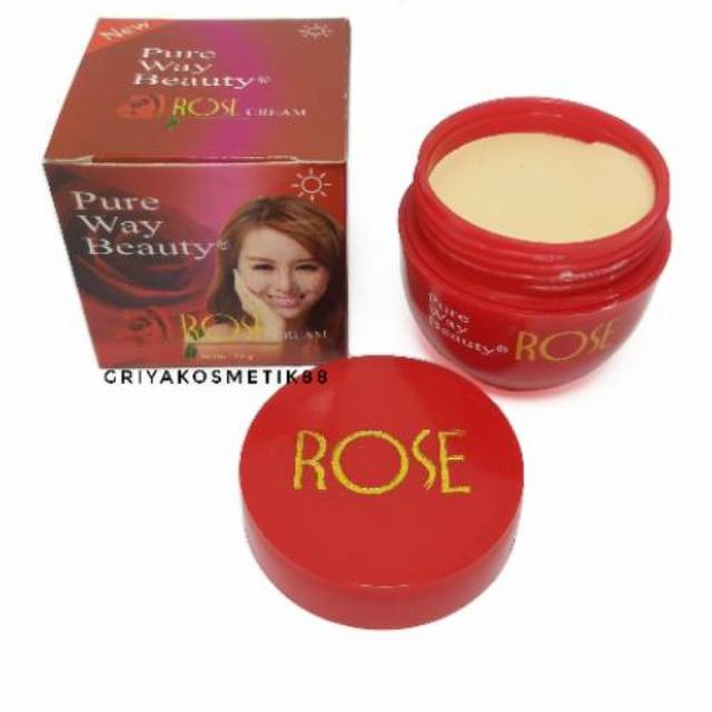 CREAM ROSE PURE WAY BEAUTY SIANG BPOM