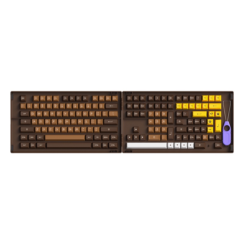 Akko Chocolate PBT Double-shot Keycaps 178 Set ASA Profile