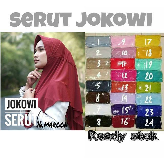 MURMER 1KG 10 pcs JILBAB  INSTAN ADIBA  serut  Jokowi polos 