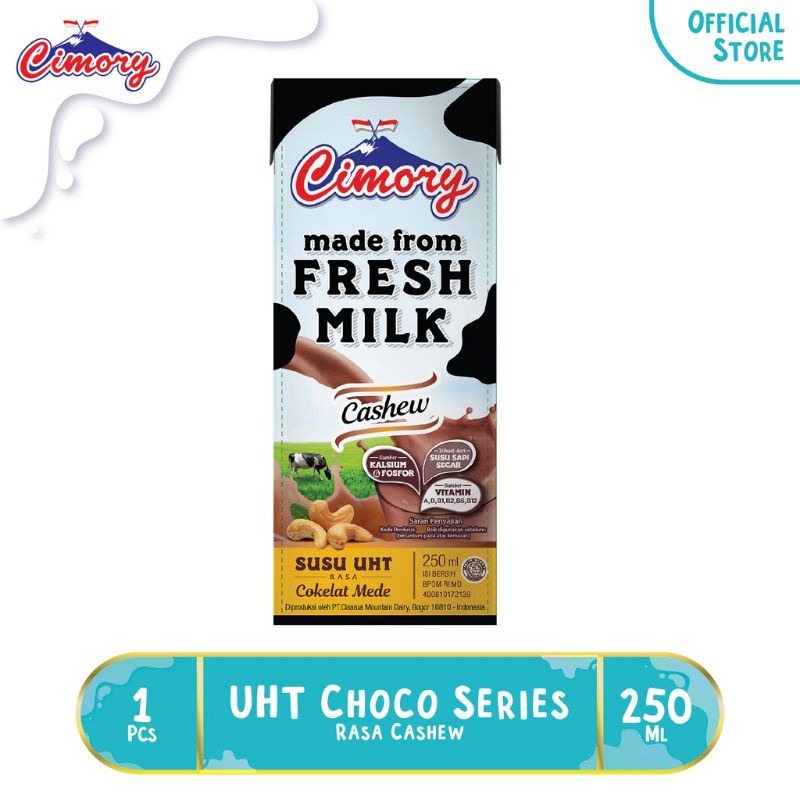 

CIMORY SUSU UHT 250ML RASA CASHEW / KACANG MEDE