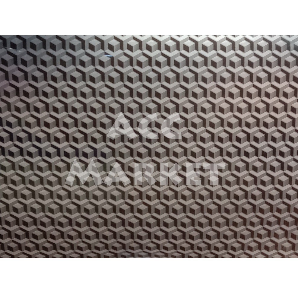 Fiber Pelapis Pagar METERAN Motif KUBUS Tutup Piber