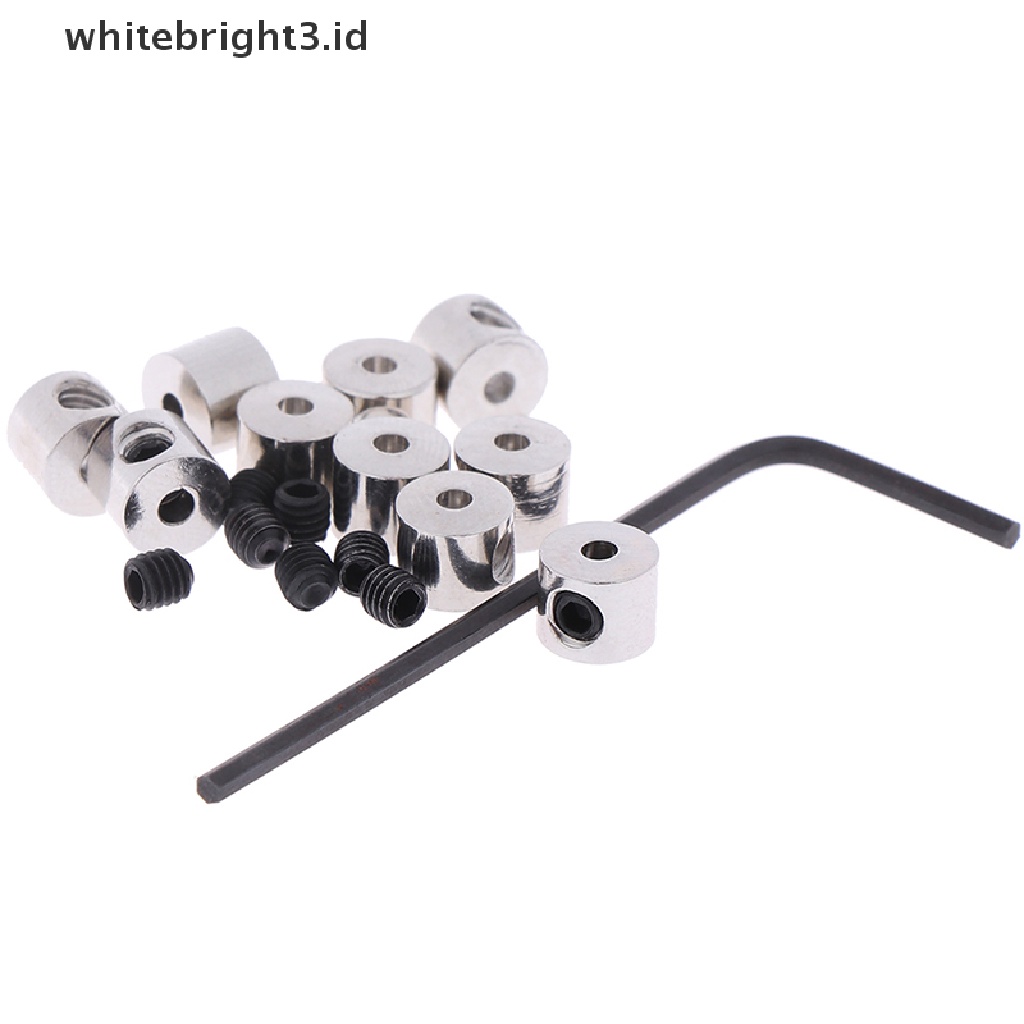 {whitebright3.id} 10pcs 7mm length brass pin keepers Locking Pin Backs Savers holder Allen Wrench ,