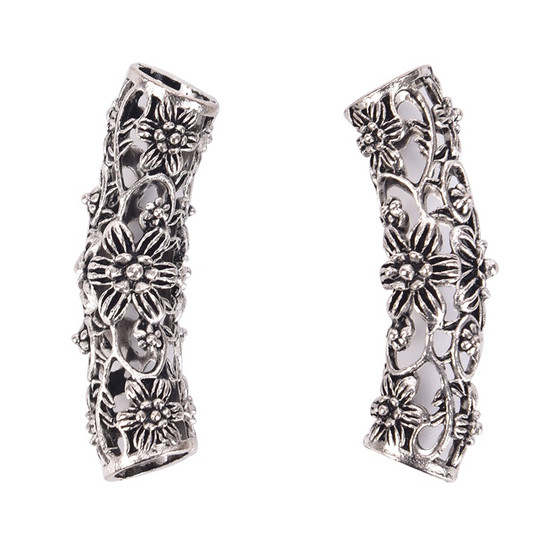 # Kaos T-Shirt Wanita Lengan Pendek Motif Print #Manik-manik Viking Tibet Warna Silver Untuk Rambut Gimbal