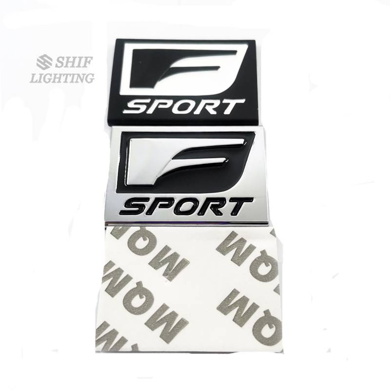 1pc Stiker Emblem Logo F Sport Bahan Metal Untuk Dekorasi Mobil Lexus