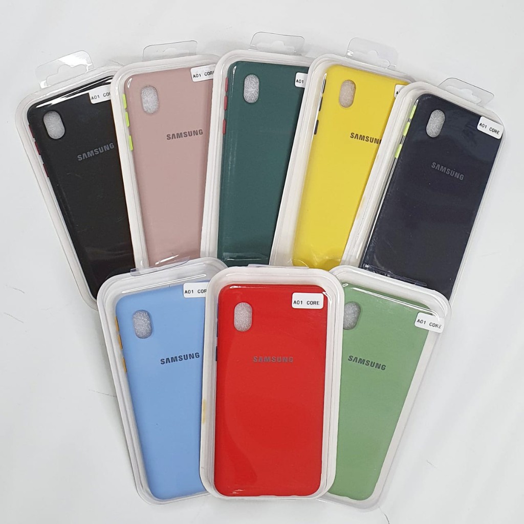 Samsung Galaxy A01 Core Macaron Tone Case / Silicone Macaron Colour Side button