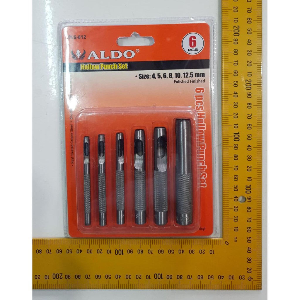 ALDO Plong Set Jason isi 6 pcs Hollow Punch Alat Pembuat Lubang