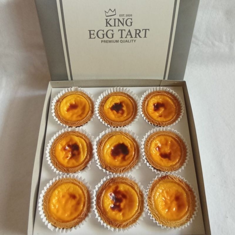 

king egg tart box isi 9 original