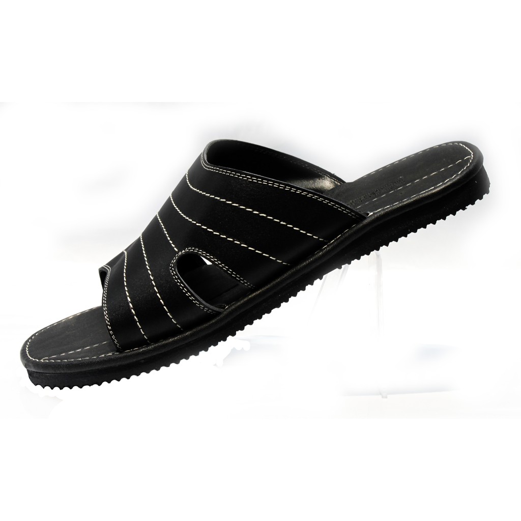 Sandal Slop Slide Pria Kulit Asli Kasual Rasheda Gr 10  Big Size